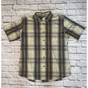 Woolrich size Large‎ L Short Sleeve Shirt Plaid